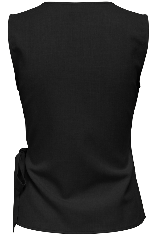 JDYNINA S/L WRAP TOP WVN 15351559 BLACK
